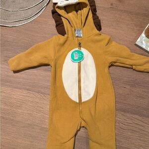 Brown and Cream Kids Lion One Piece
